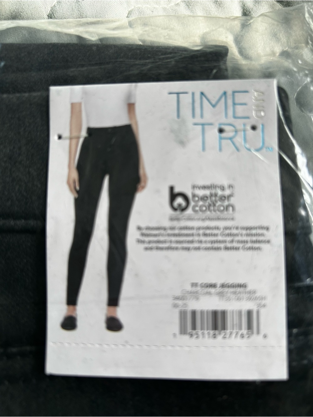Time and Tru Black Core Leggings - Denim Women's